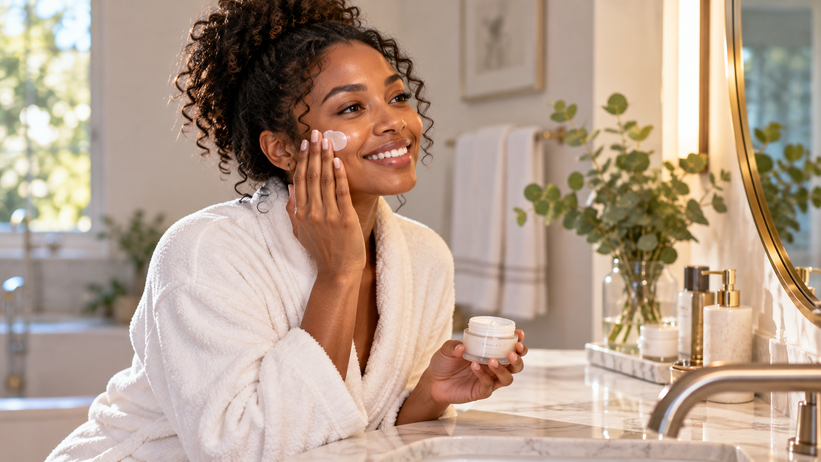 Close-up of clear, well-cared-for skin — Curology