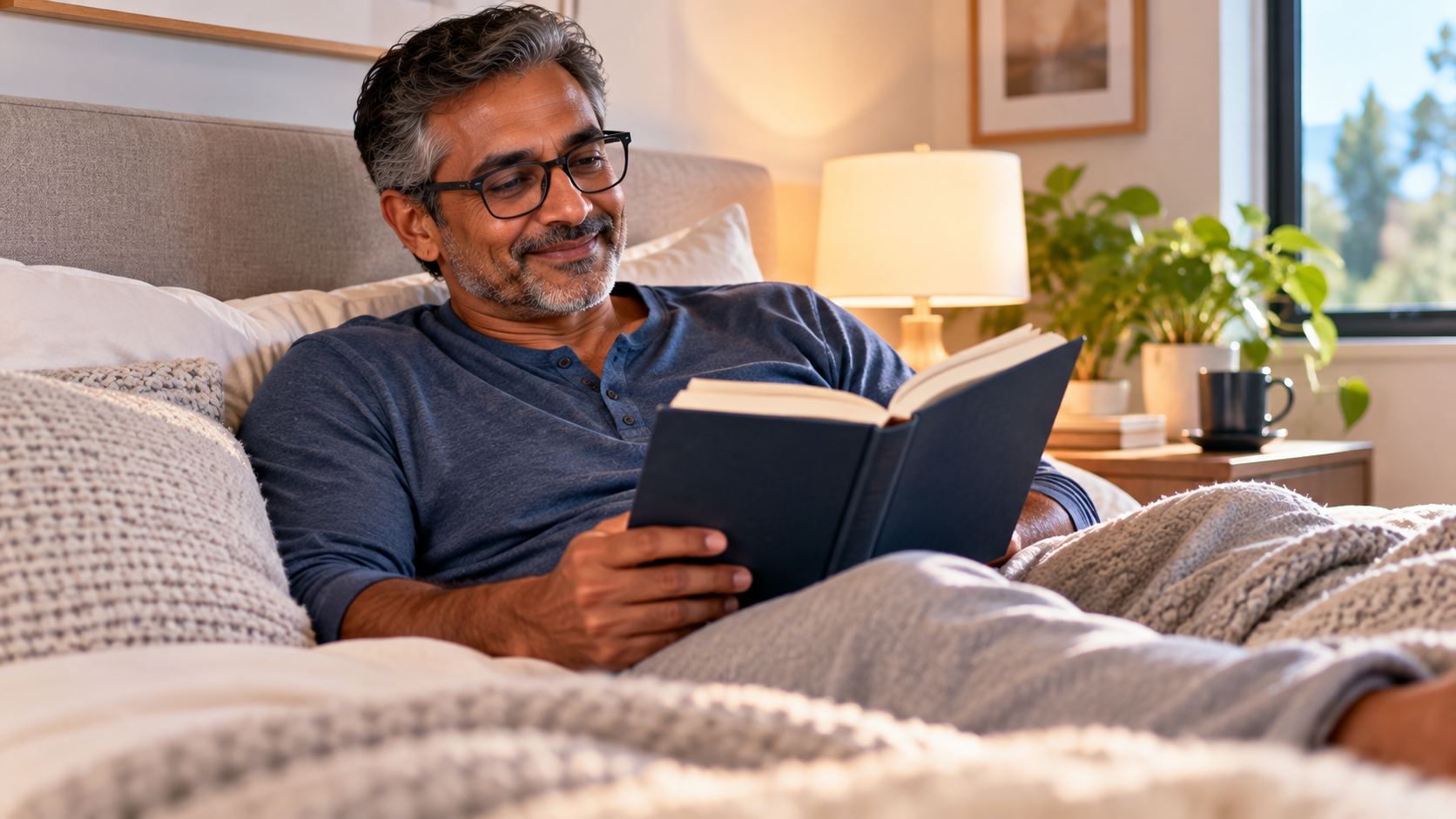 Adult preparing for a restful night — Ognomy